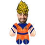 Kép 1/2 - Szuperharcos Goku kitömött figura