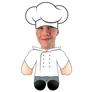 Kép 1/2 - Chef Arcképes plüssfigura