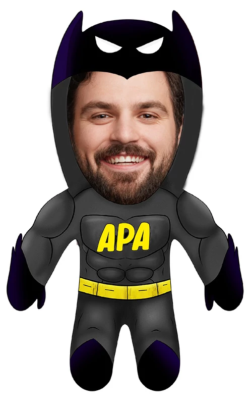 Apa a sötét lovag Arcképes plüssfigura